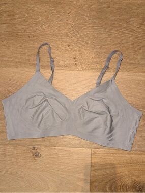 Honeylove Bra Crossover Large Grey Neutral Unlined Adjustable Supportive 38 B/C